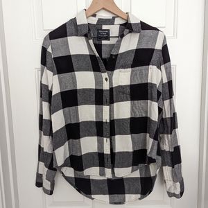 Abercrombie and Fitch Buffalo Plaid Flannel Button-up